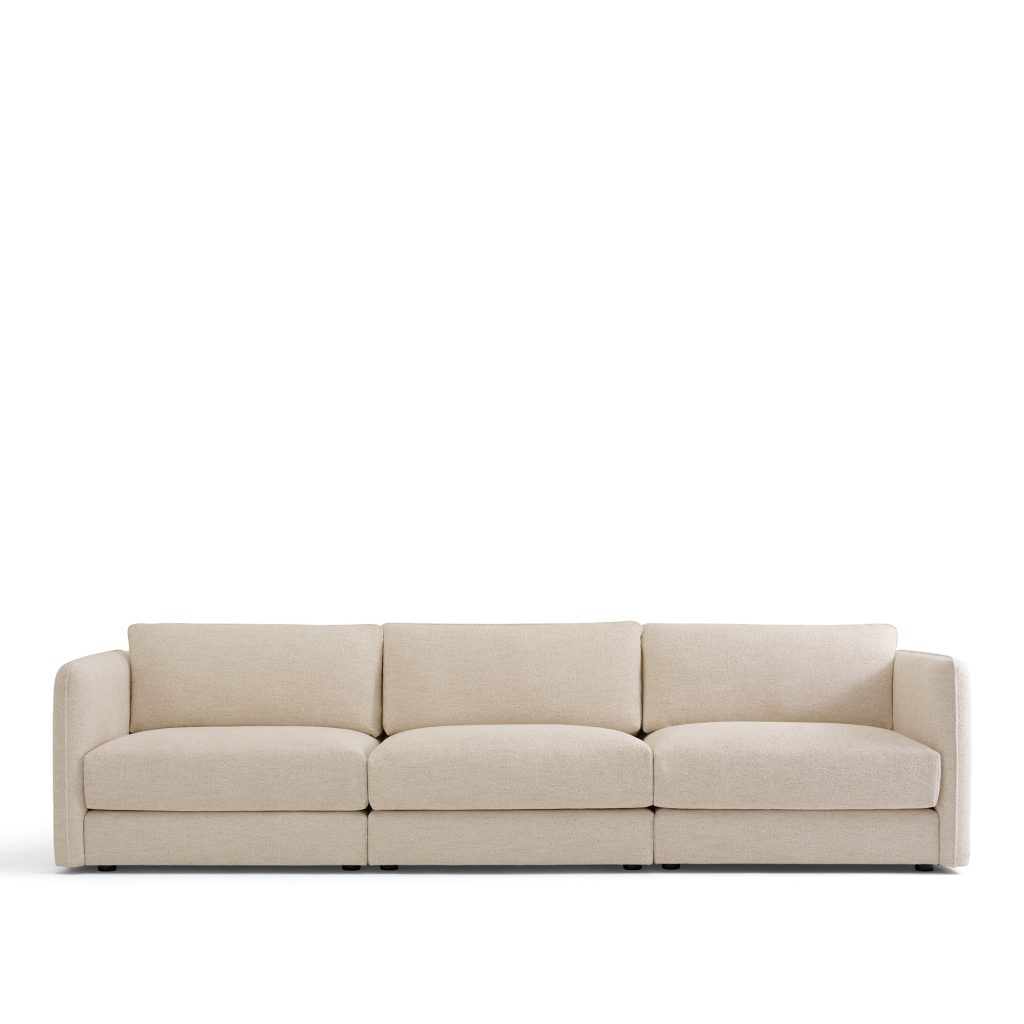 3-sits soffa – Pavarotti 3-sits, Avtagbar klädsel – Beige