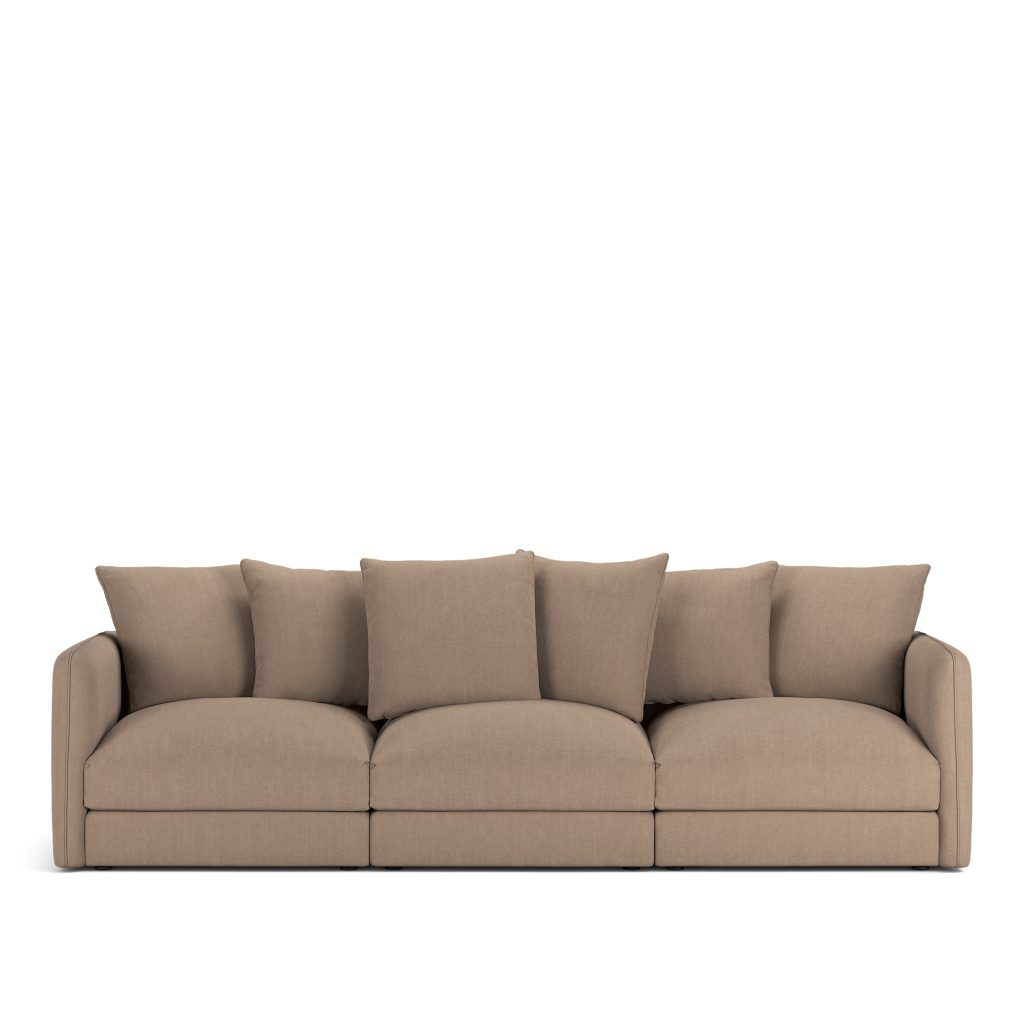 3-sits soffa – Pavarotti 3-sits Shadow Khaki Fast klädsel