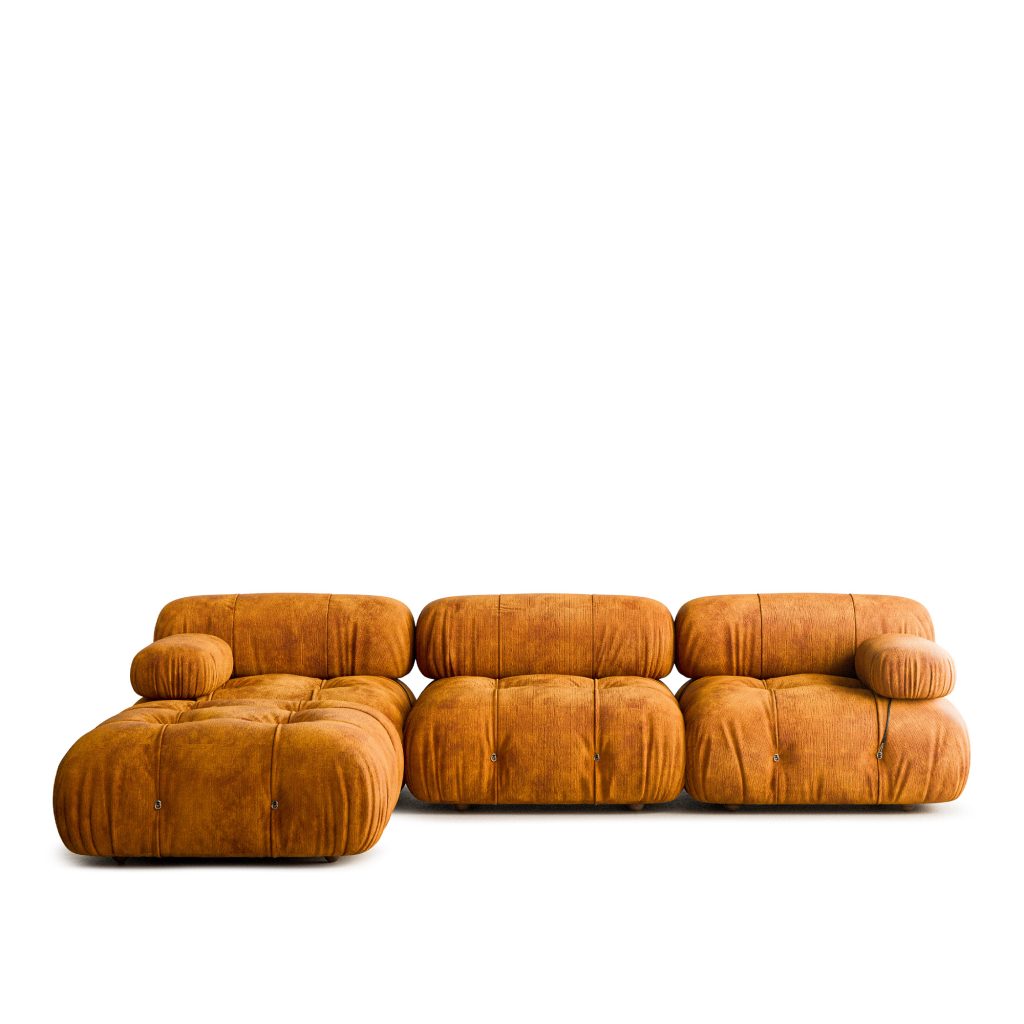 Divansoffa – Camaleonda 3-sits Med Divan, Tyg Kat. Extra Enia 571 – Gul