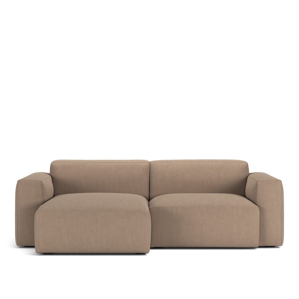 Divansoffa – Brick 2-sits Schäslong Vänster Shadow Khaki Fast klädsel
