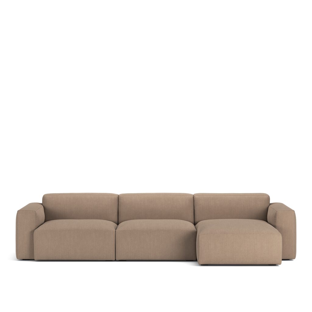 Divansoffa – Brick 3-sits Schäslong Höger Shadow Khaki Fast klädsel