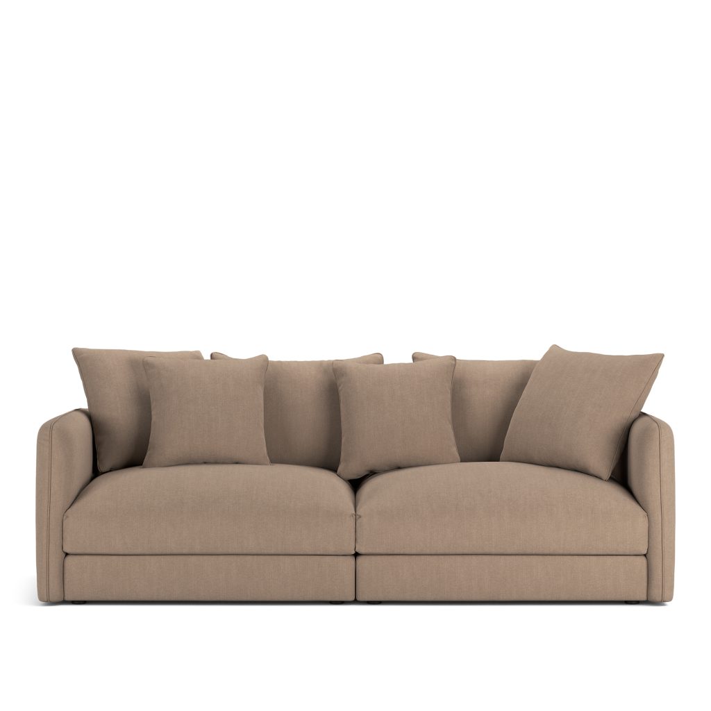 3-sits soffa – Pavarotti 2,5-sits Shadow Khaki Fast klädsel