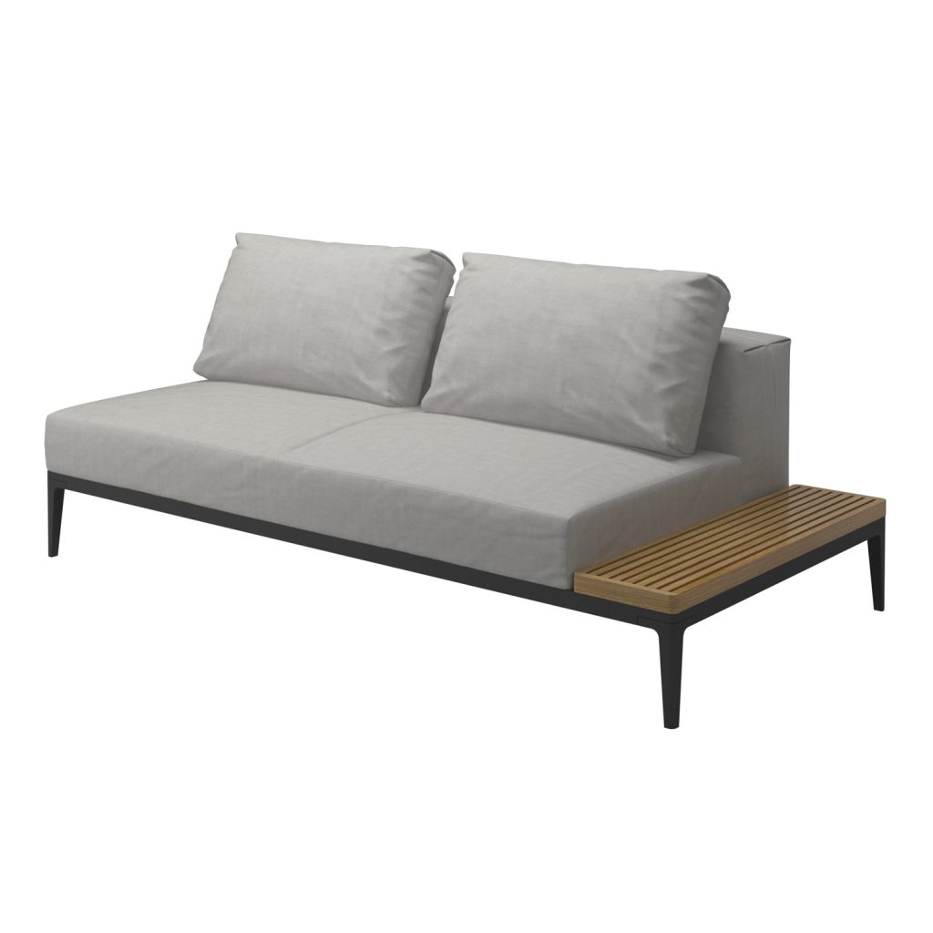 Soffa Utomhus – Grid Lounge Sidobord Enhet Meteor/Seagull