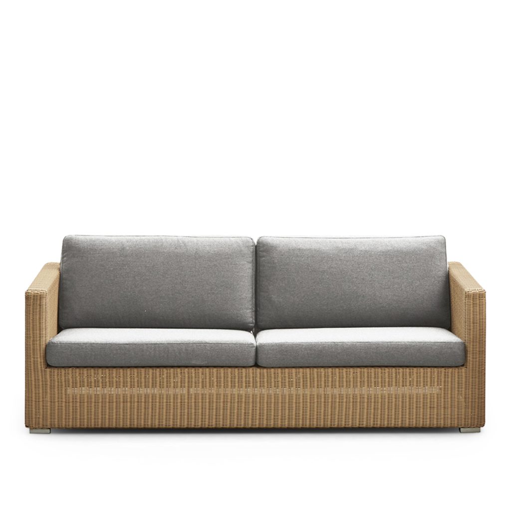 Soffa Utomhus – Chester 3-sits Utomhussoffa – Natur, Cane-line Weave