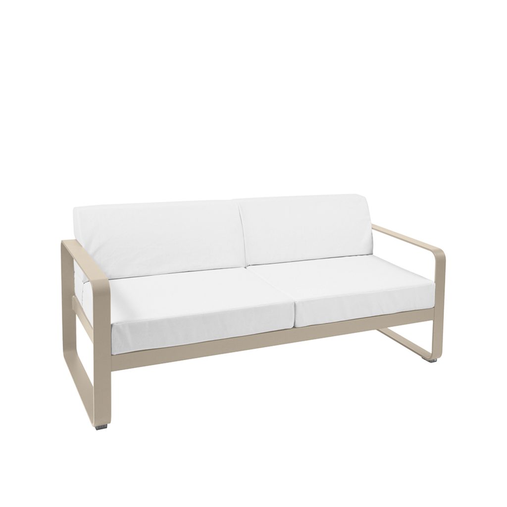 Soffa Utomhus – Bellevie 2-sits Brutet vitt Kuddar, Nutmeg