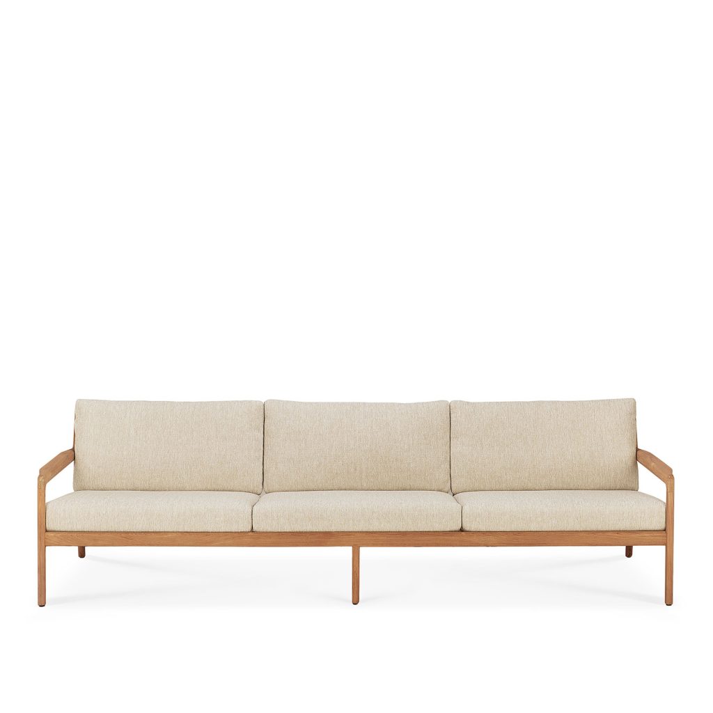 Soffa Utomhus – Jack Utomhussoffa 3-sits Teak Natur – Beige