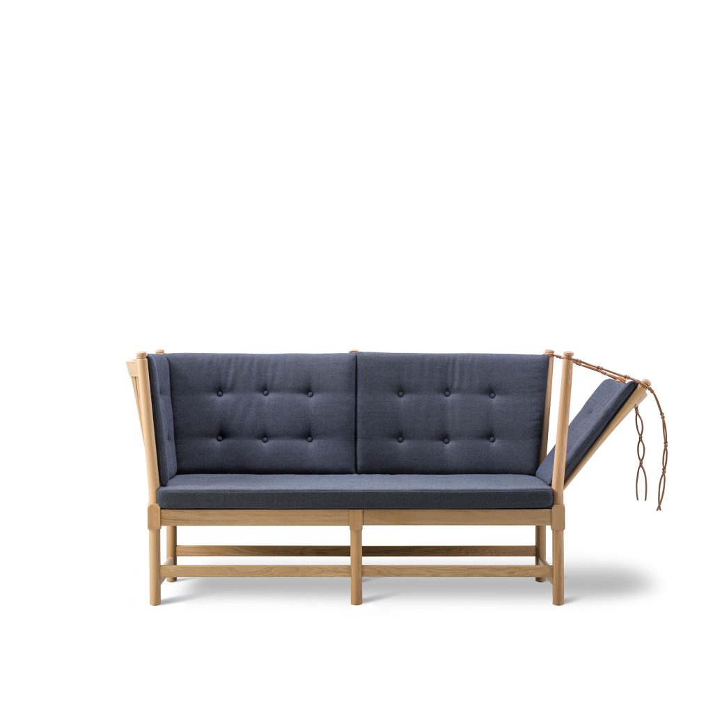 2-sits soffa – The Spoke-Rygg 2-sits, Såpad ek, 5201 Capture – Blå