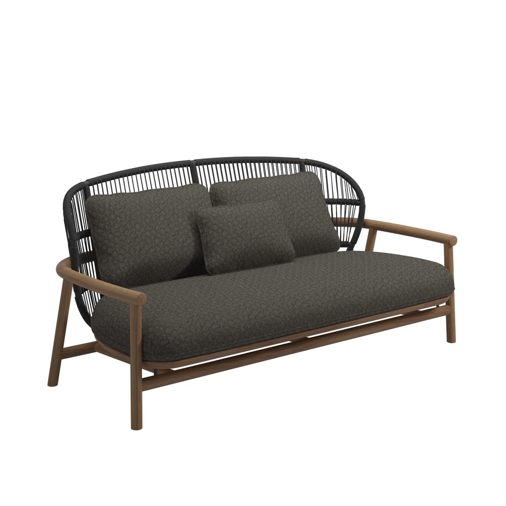 Soffa Utomhus – Fern Låg Rygg 2-sits, Meteor/Raven, Wave Querry