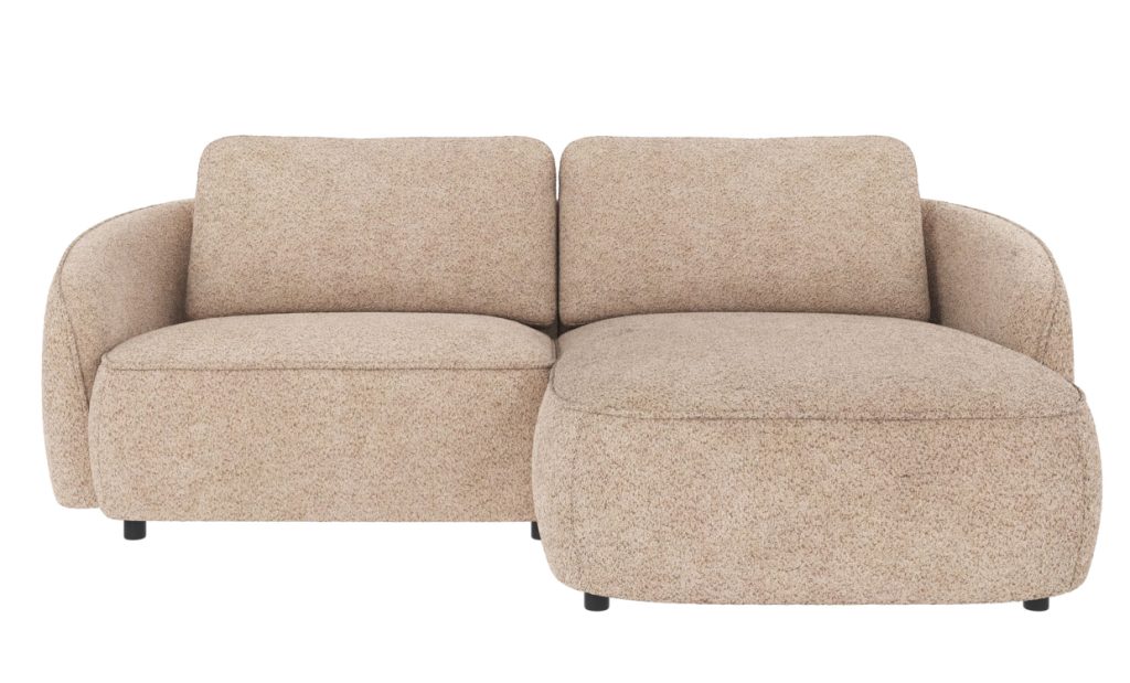 NORRIS Divansoffa Höger Ljusbeige