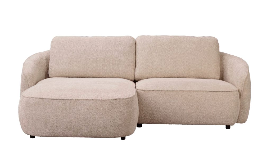NORRIS Divansoffa Vänster Ljusbeige