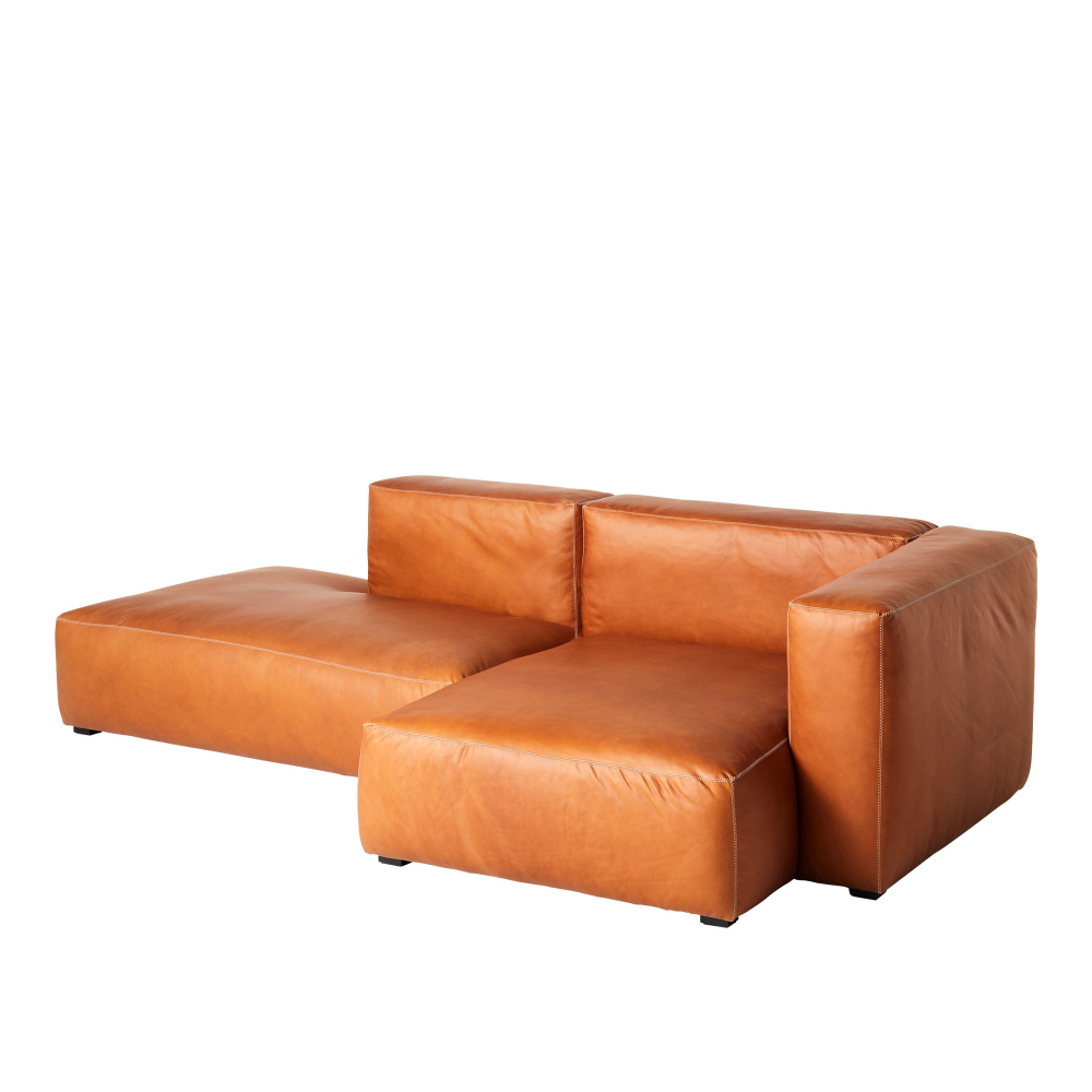 3-sits soffa – Mags Mjuk 2,5-sits Kombination 3 Höger, Ljus Grå Sömmar – Brun