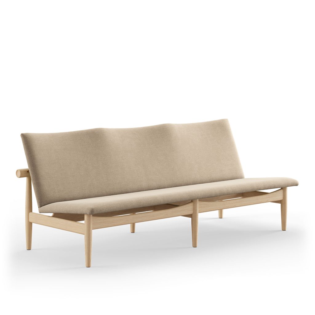 3-sits soffa – Japan 3-sits, Klar Oljad Ek – Beige