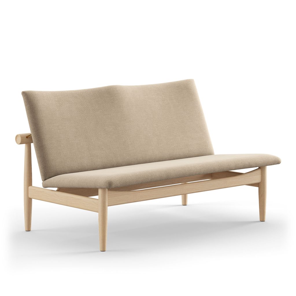 2-sits soffa – Japan 2-sits, Klar Oljad Ek – Beige