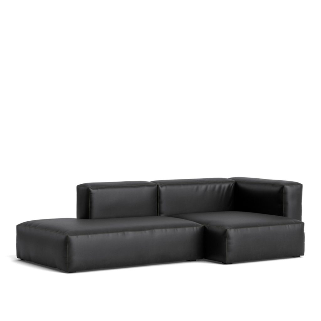 3-sits soffa – Mags Mjuk 2,5-sits Kombination 3 Höger, Mörk Grå Sömmar – Svart