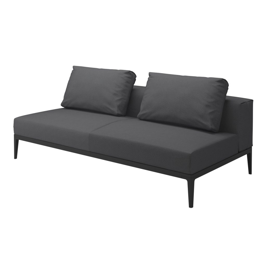 Soffa Utomhus – Grid Lounge Mitt Enhet Meteor/Antracit
