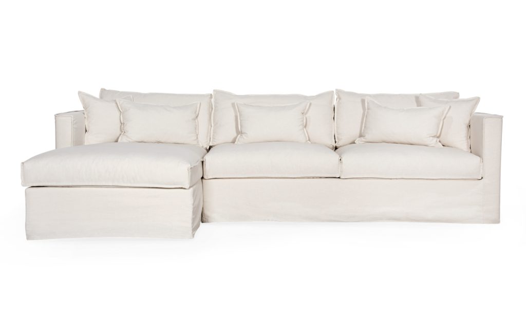 MILFORD Bäddsoffa Divan Vänster Beige