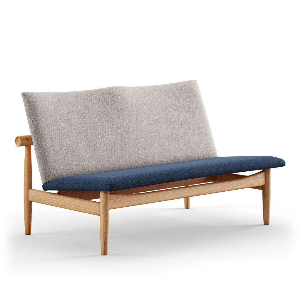 2-sits soffa – Japan 2-sits, Mörk Oljad Ek, 764/110 – Träfärgad