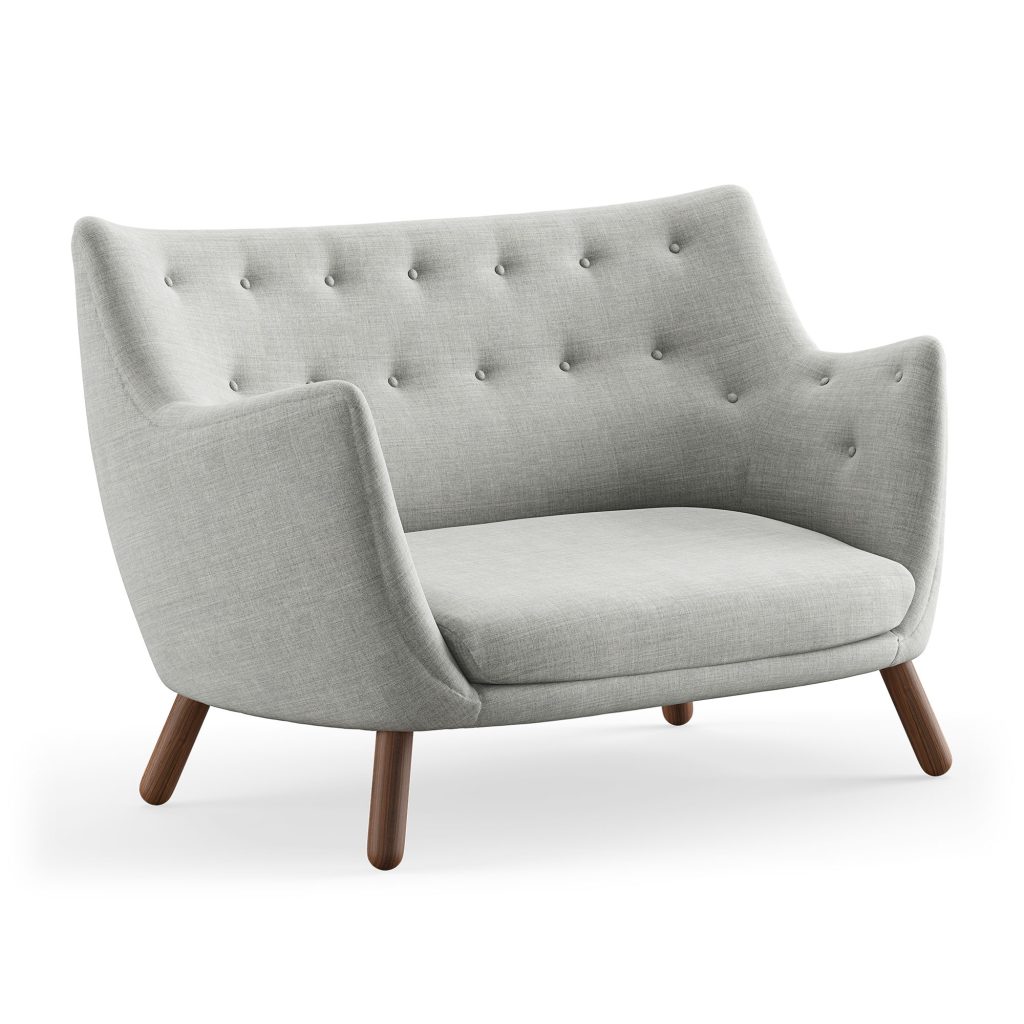 2-sits soffa – Poet, Valnöt – Träfärgad