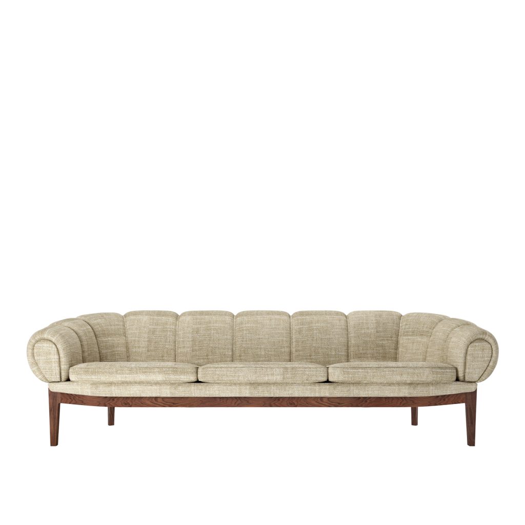 3-sits soffa – Croissant 3-sits,Solid American Valnöt Oljad – Träfärgad