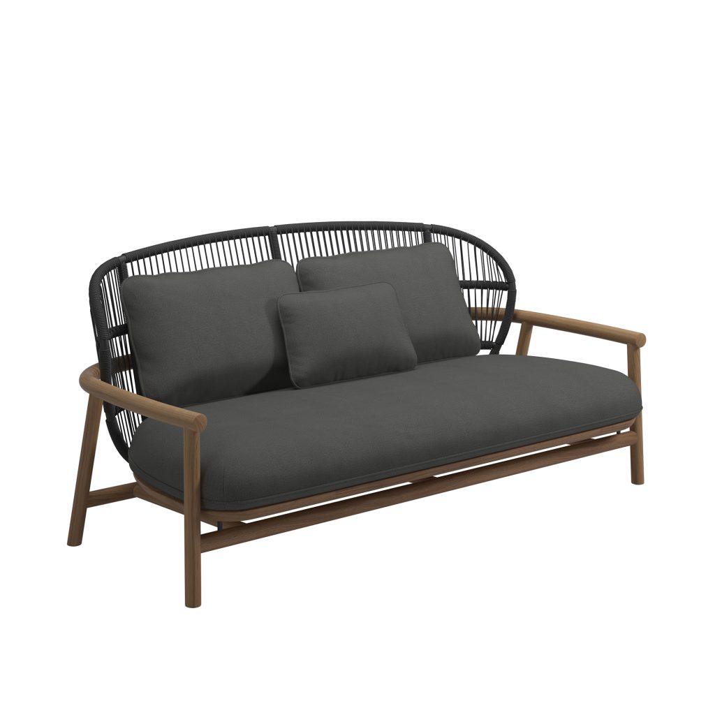 Soffa Utomhus – Fern Låg Rygg 2-sits, Meteor/Raven, Blend Kol