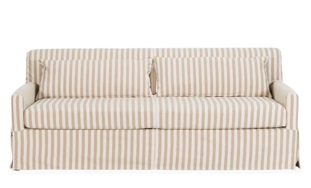 TOFTE Bäddsoffa Randig Beige