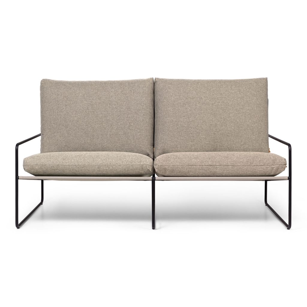 Soffa Utomhus – Desert 2-sits Dolce Svart Mörk Sand