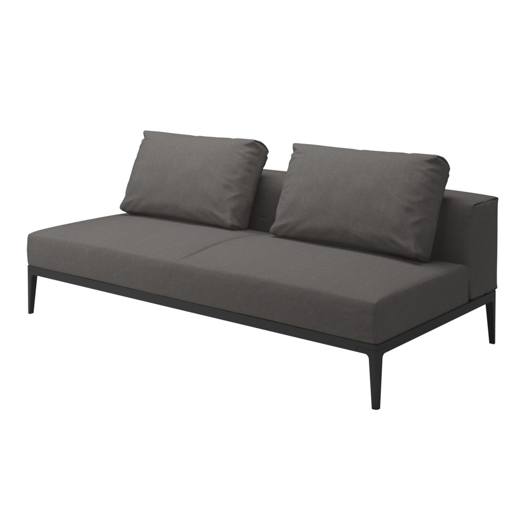 Soffa Utomhus – Grid Lounge Mitt Enhet Meteor/Granit