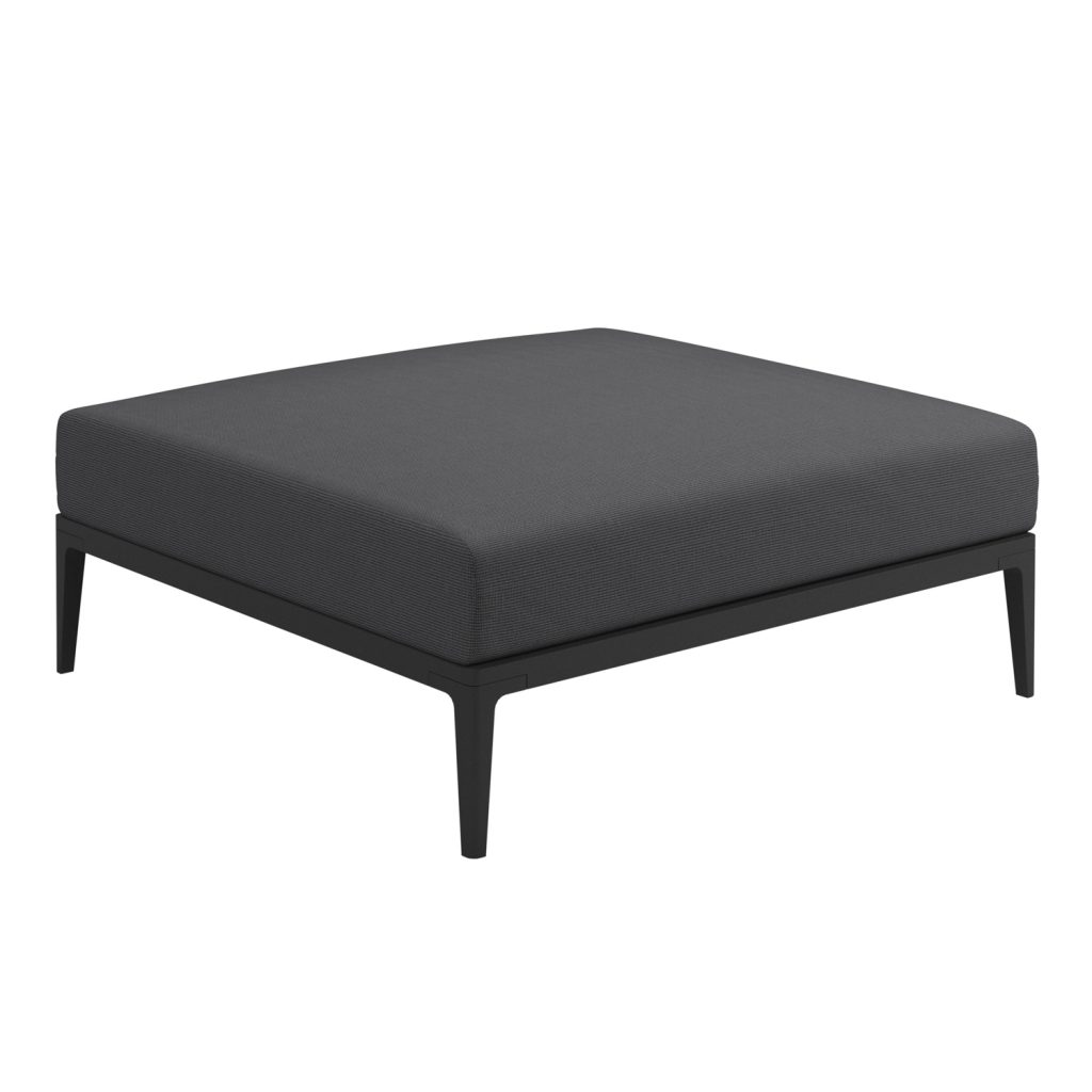 Soffa Utomhus – Grid Lounge Ottoman Meteor/Antracit
