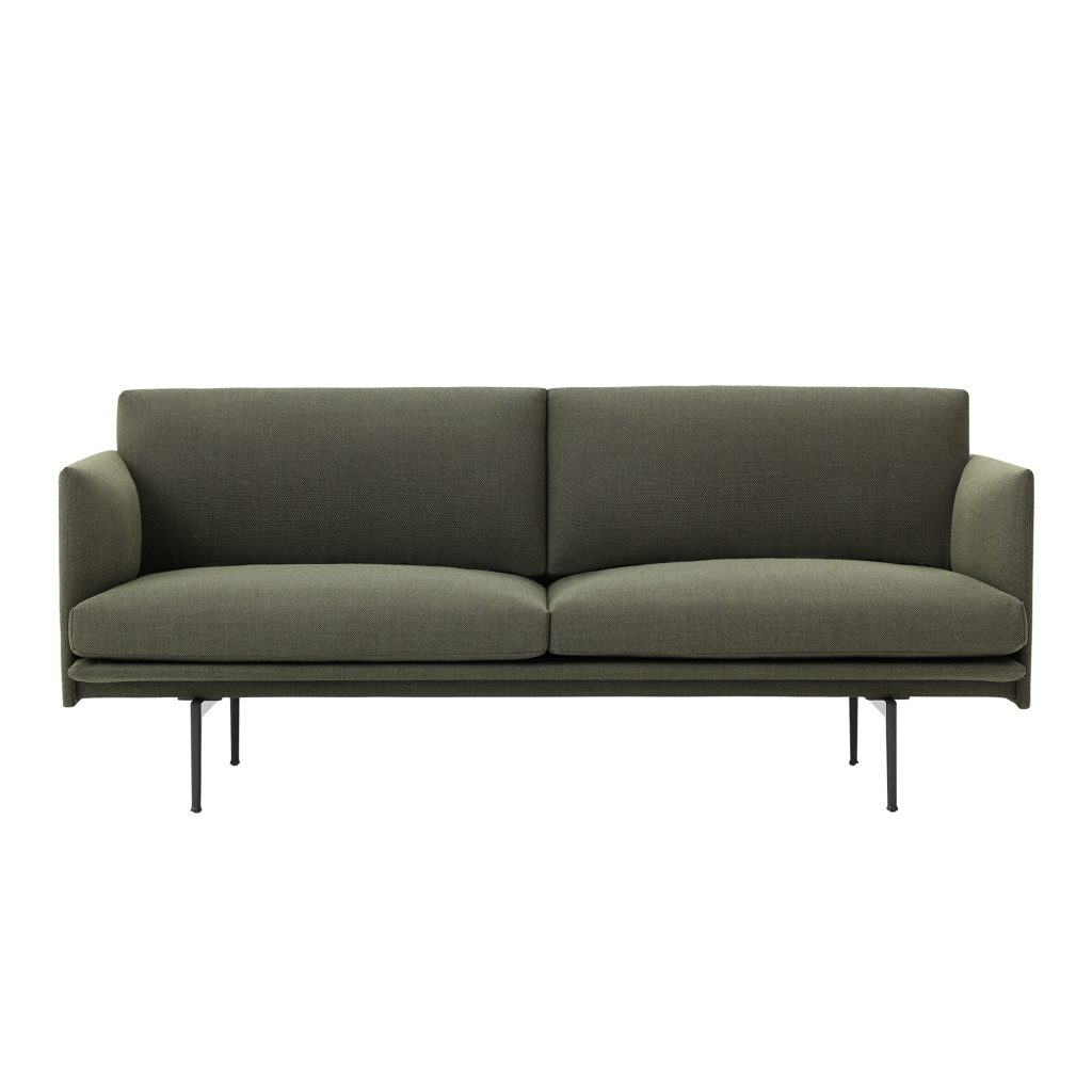 2-sits soffa – Outline 2-sits – Grön