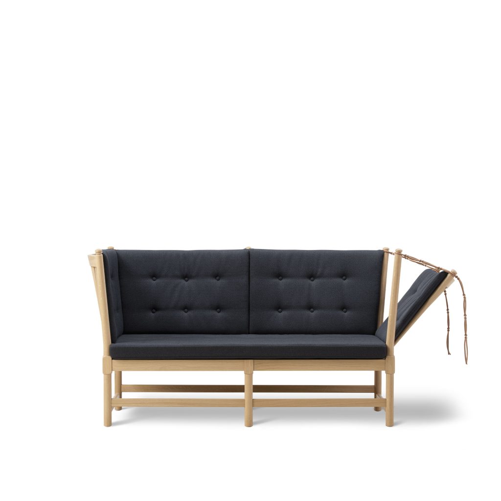 2-sits soffa – The Spoke-Rygg 2-sits, Såpad ek, 182 Vidar – Blå