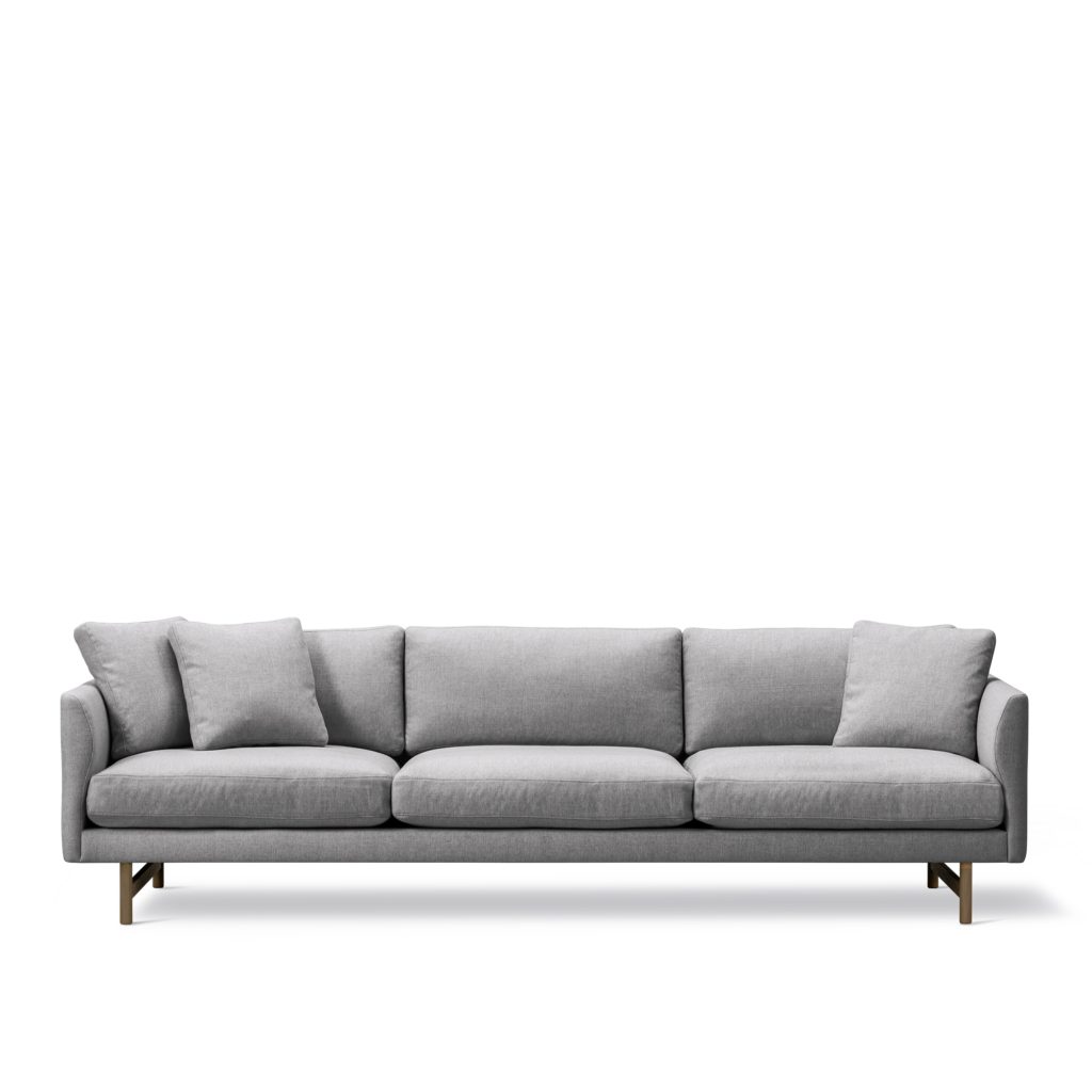3-sits soffa – Calmo 3-sits 80 Wood Underrede, Rökt Ek – Grå