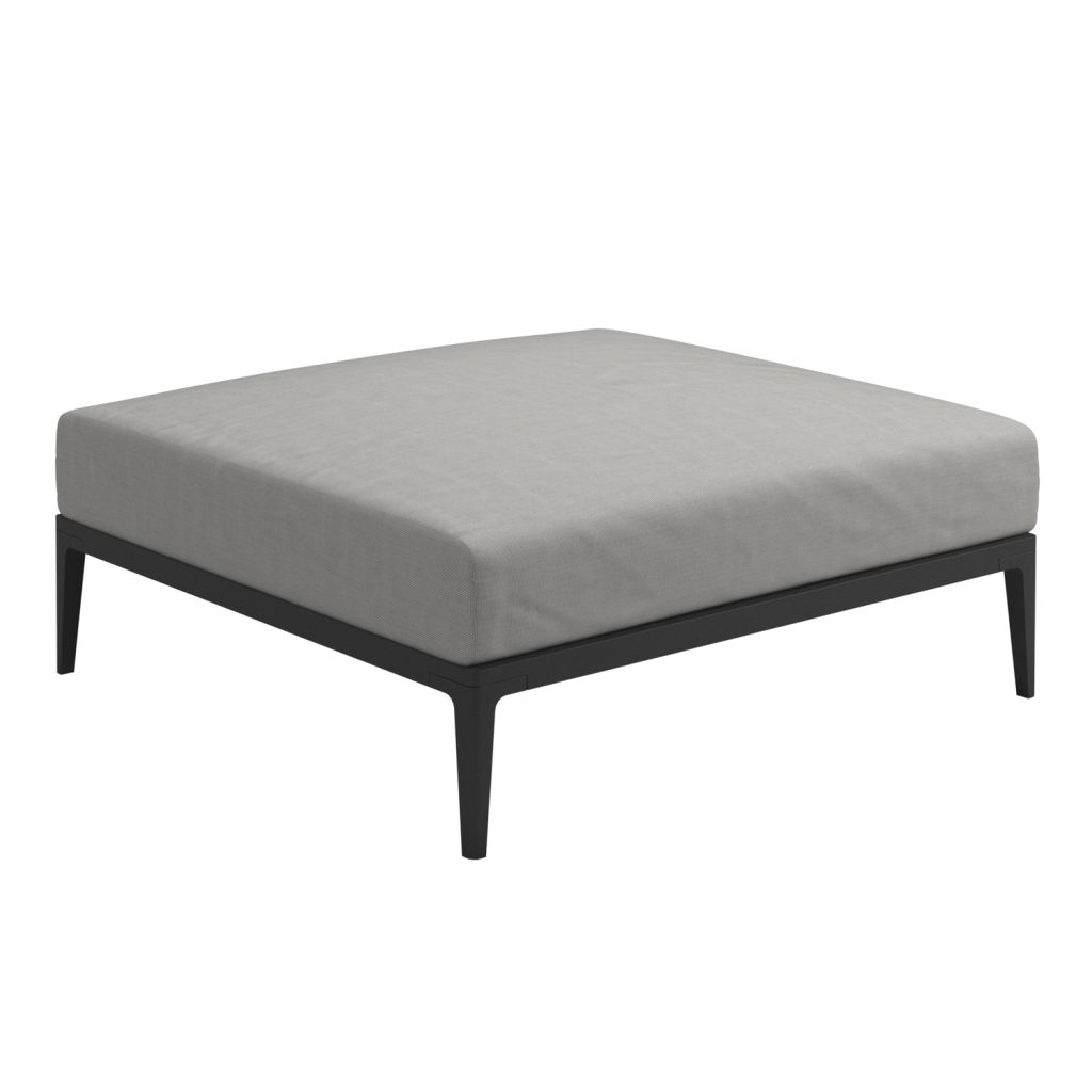 Soffa Utomhus – Grid Lounge Ottoman Meteor/Seagull