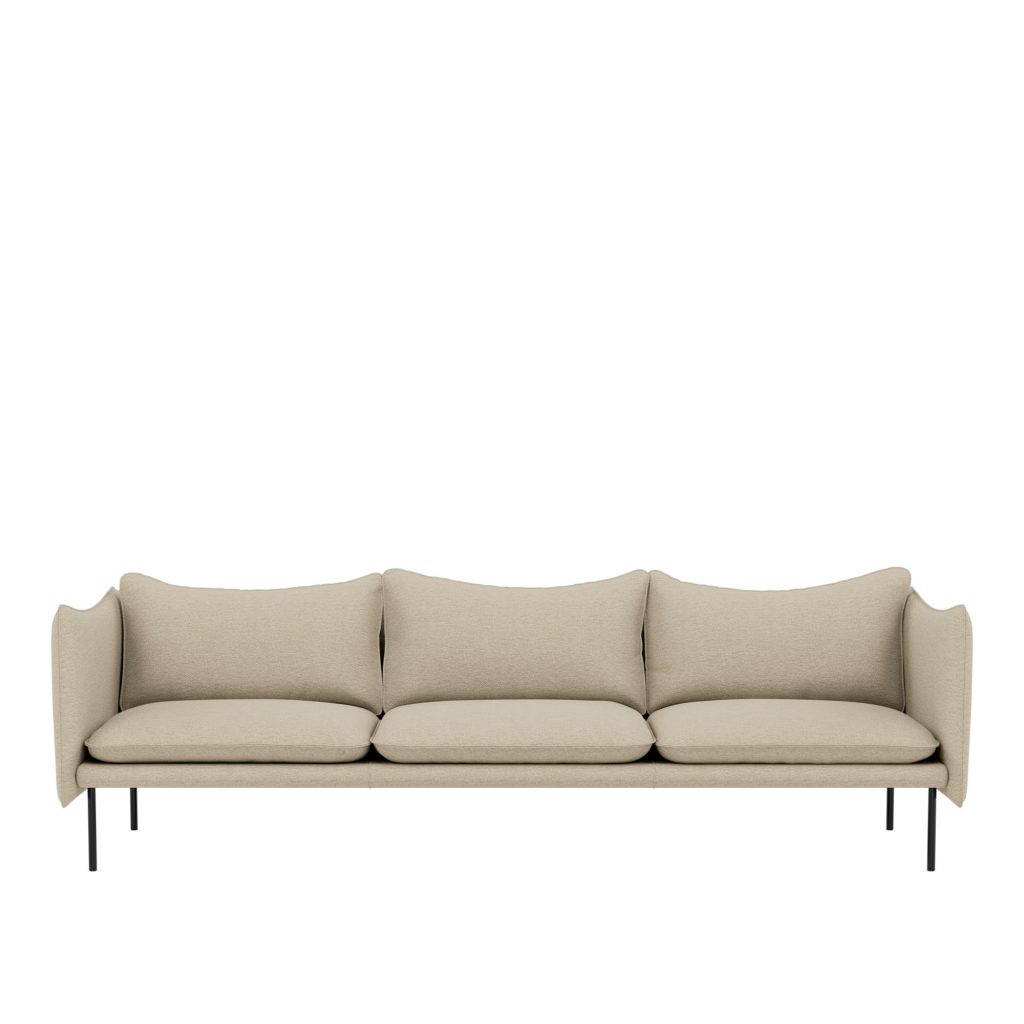 3-sits soffa – Tiki Soffa, 3-sits, Svart Underrede – Beige