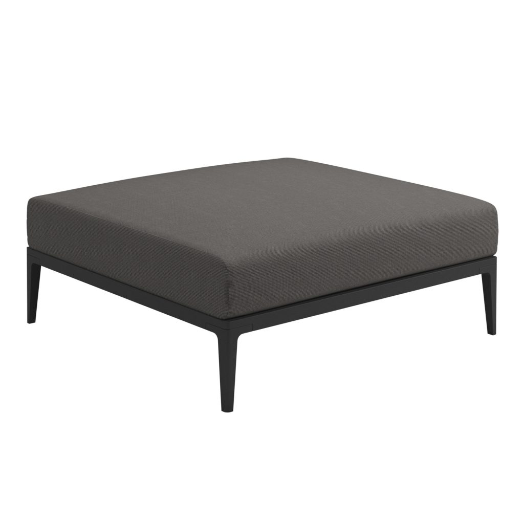 Soffa Utomhus – Grid Lounge Ottoman Meteor/Granit