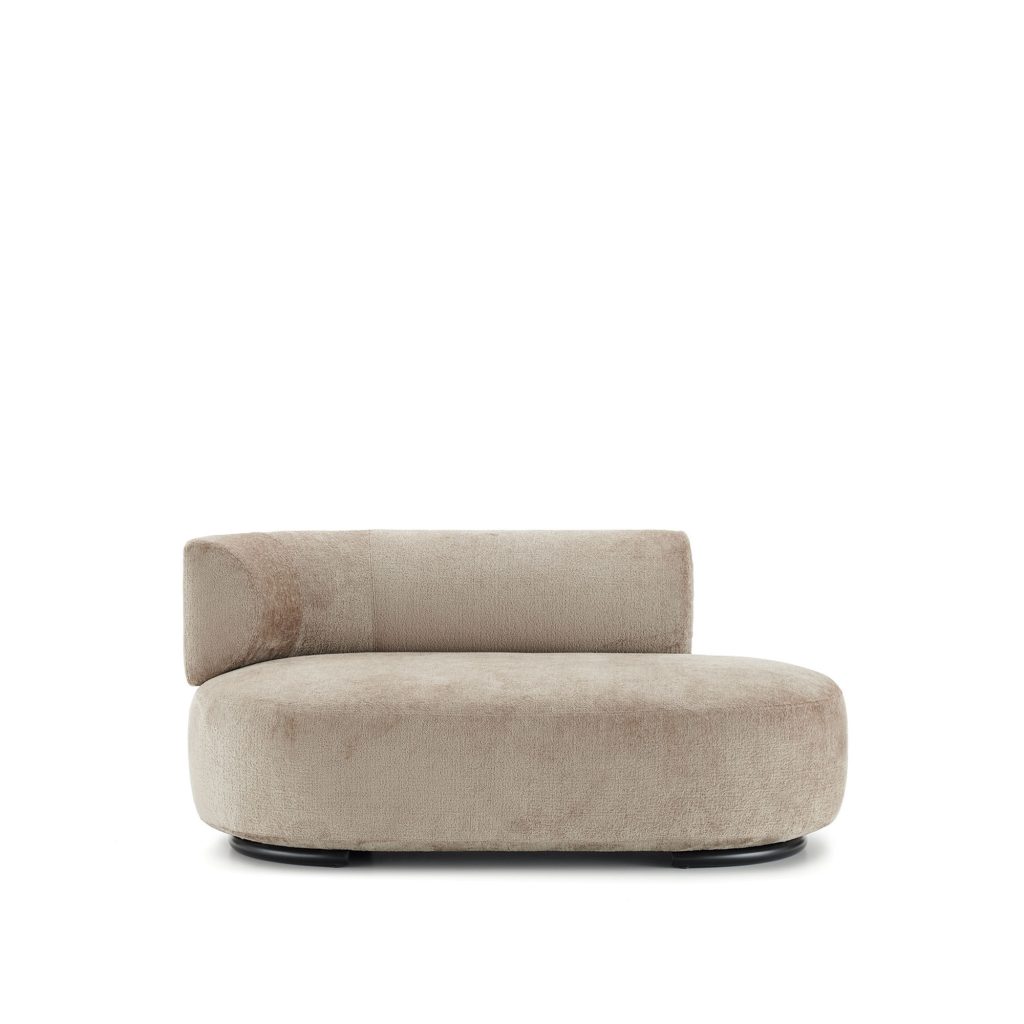 Soffa – K-Waiting Ottoman Vänster Backrest Chenille Beige – Beige
