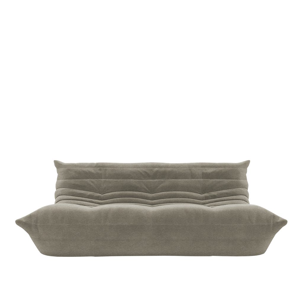 Soffa – Togo Stor Utan Arms, Tyg Kat. S Alcantara Dove Grå 4475