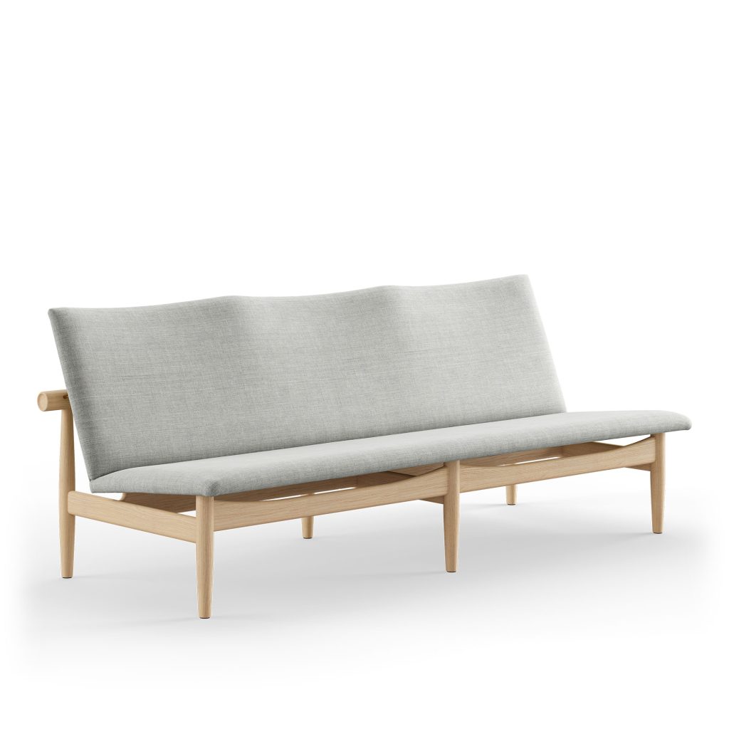 3-sits soffa – Japan soffa 3-sits, Klar Oljad Ek – Träfärgad