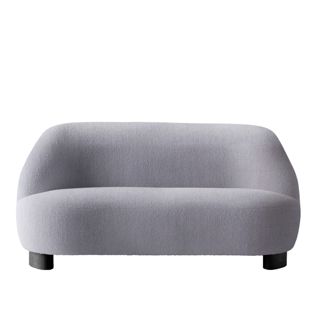 2-sits soffa – Margas 2-sits LC3, Svart – Grå
