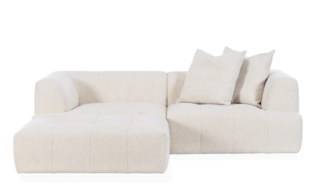 COCO Divansoffa Bouclé Vändbar Offwhite