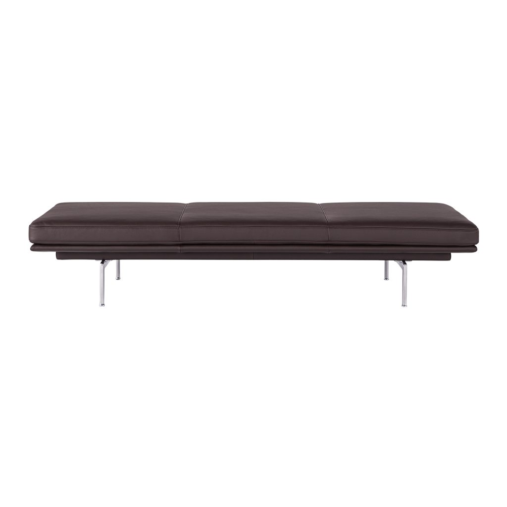 Dagbädd – Outline Dagbädd / Polerad Aluminium Underrede Easy Läder Root