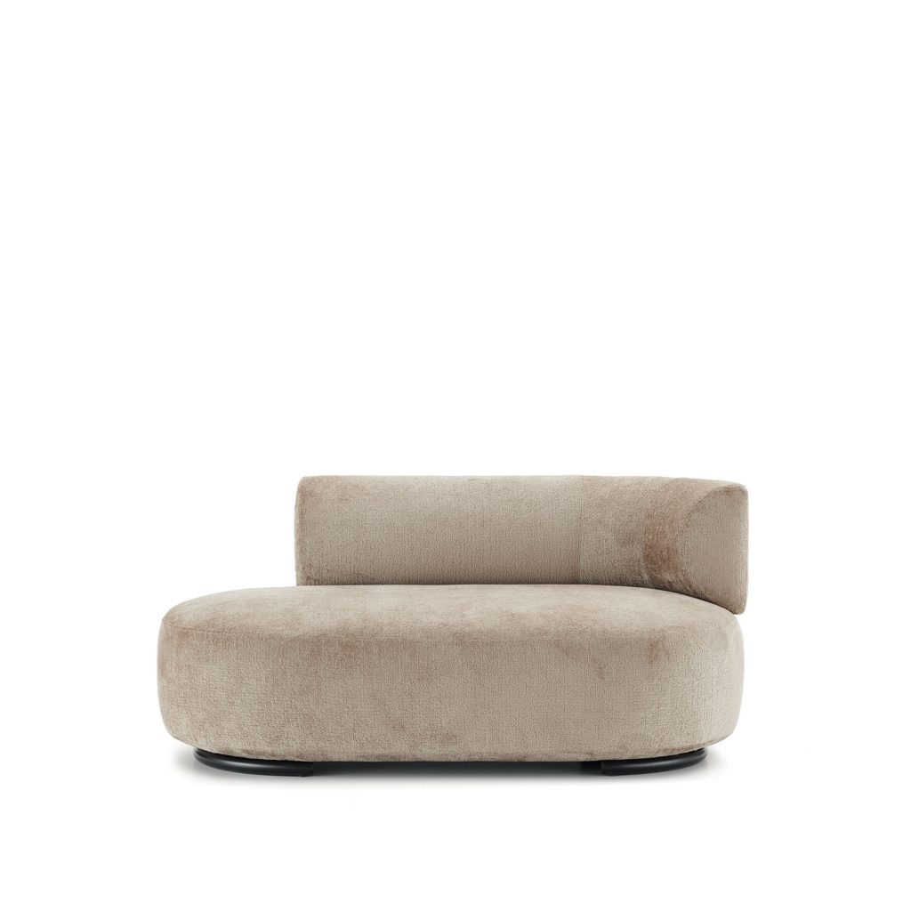 Soffa – K-Waiting Ottoman Höger Backrest Chenille Beige – Beige