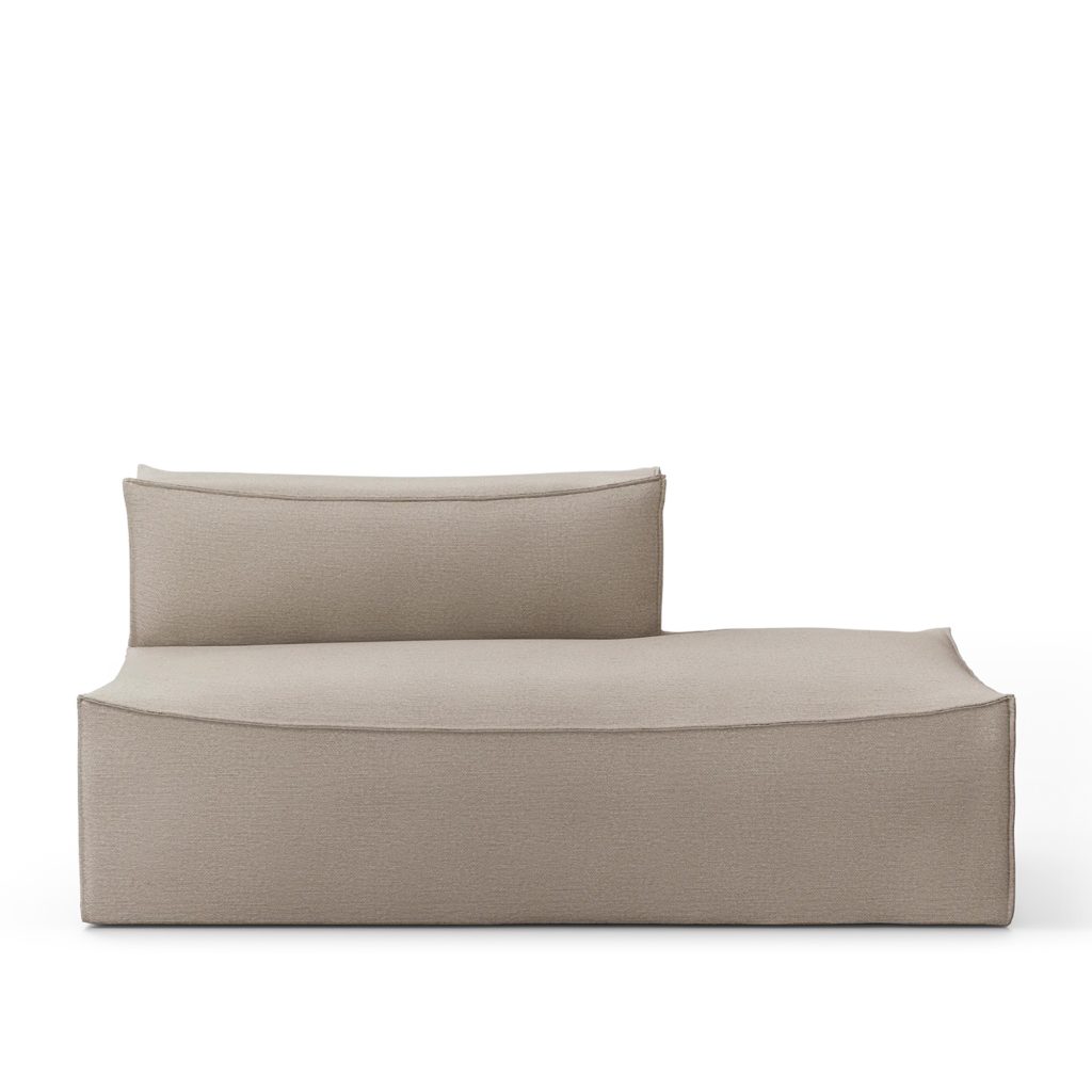 Hörnsoffa – Öppen ände Höger L301, Cotton Linne – Beige