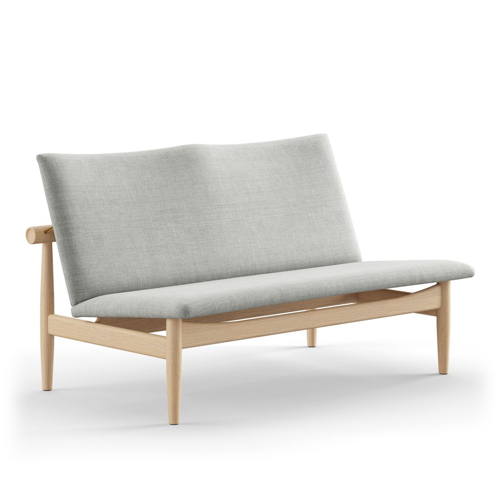 2-sits soffa – Japan soffa 2-sits, Klar Oljad Ek – Träfärgad