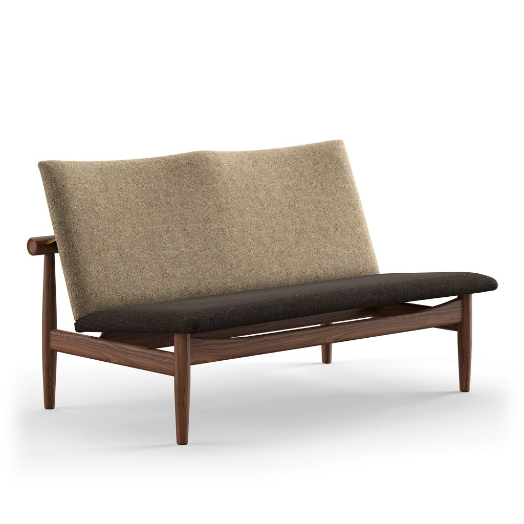 2-sits soffa – Japan 2-sits, Valnöt, 376/227 – Träfärgad