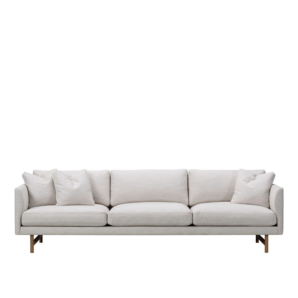 3-sits soffa – Calmo 3-sits 80, Rökt Ek, Tyg Kat. 2 Ruskin 10