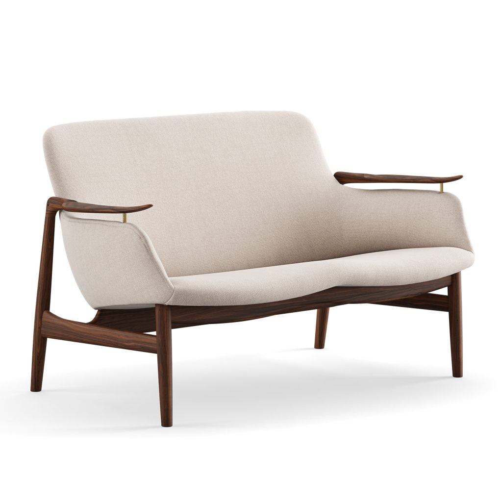 Soffa – 53, Valnöt – Beige