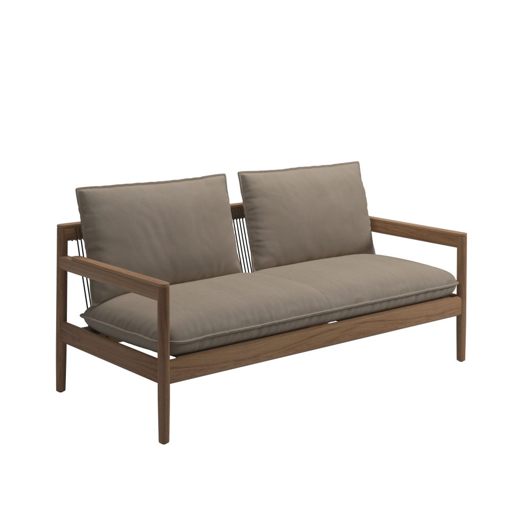 Soffa Utomhus – Saranac 2-sits, Tyg Grade B – Blend Sand