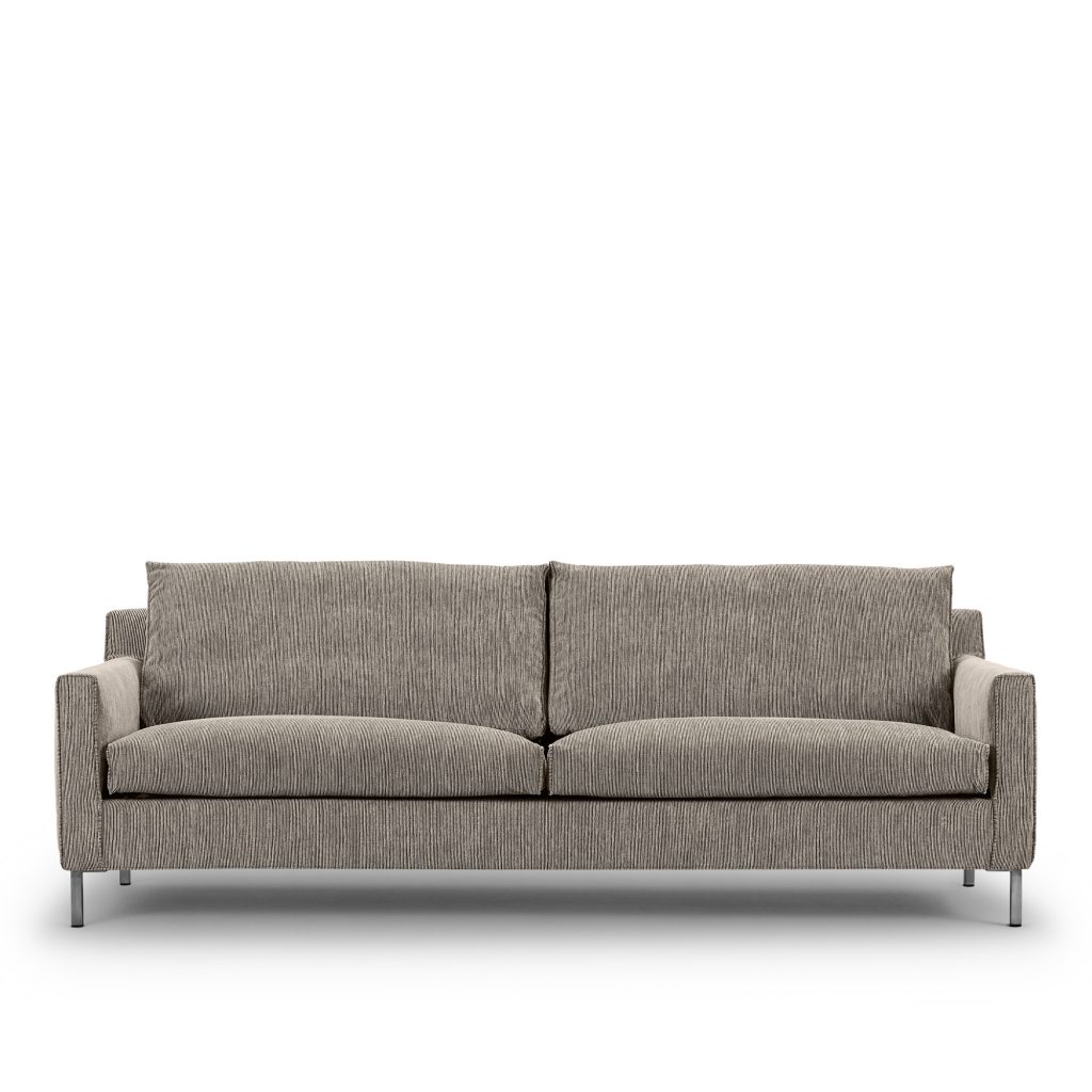 3-sits soffa – Streamline 3-sits, 220×91 cm, Tyg: Kat. 3 – Svart