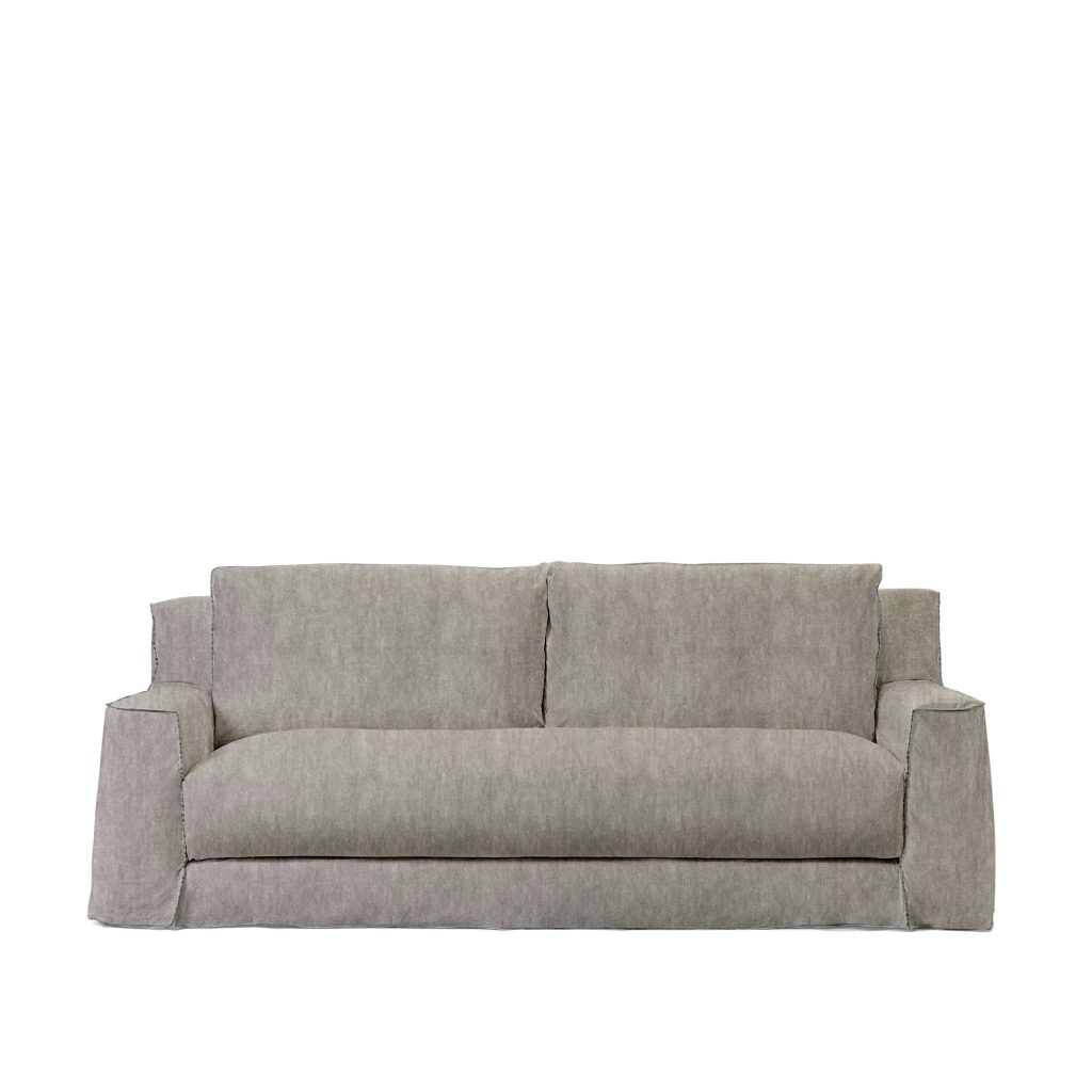 Soffa – Loll 12, Linum Kaki – Grå