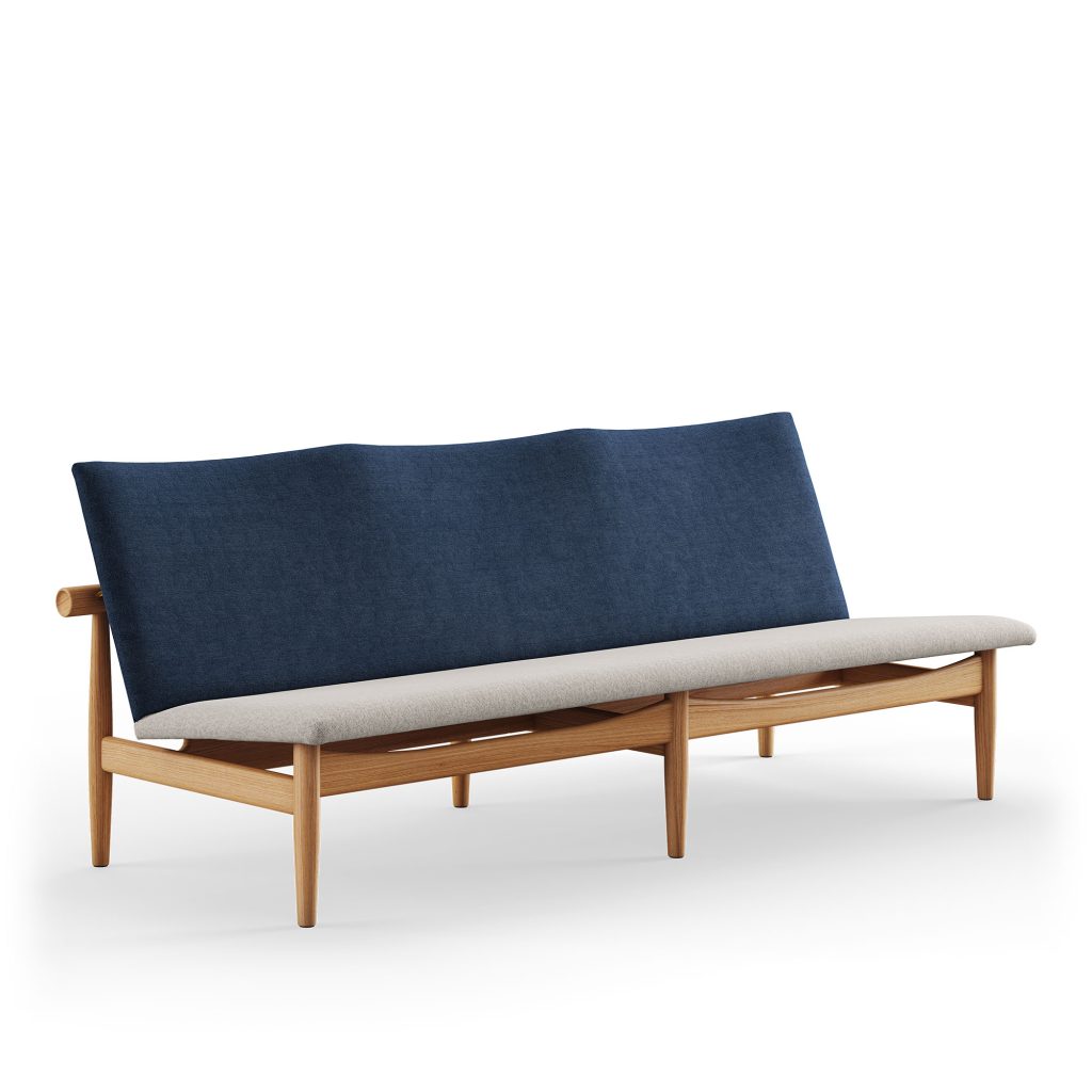 3-sits soffa – Japan 3-sits, Mörk Oljad Ek, 764/110 – Träfärgad